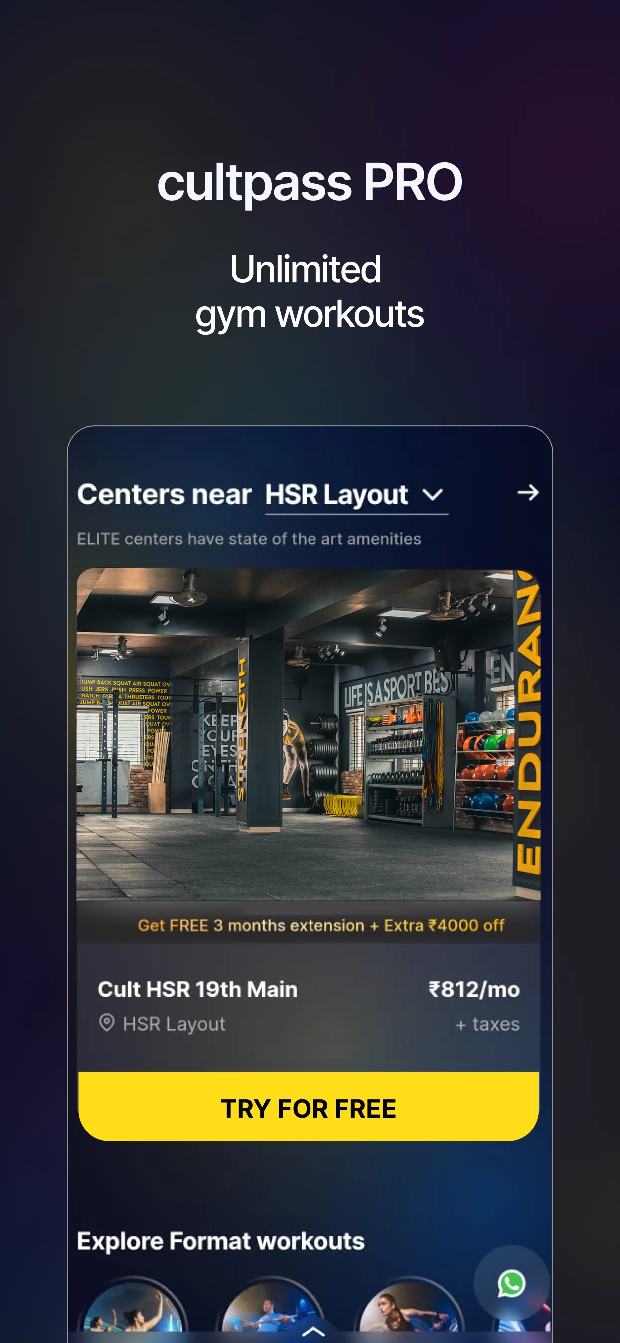 cult.fit Gym Workout & Fitness screenshot